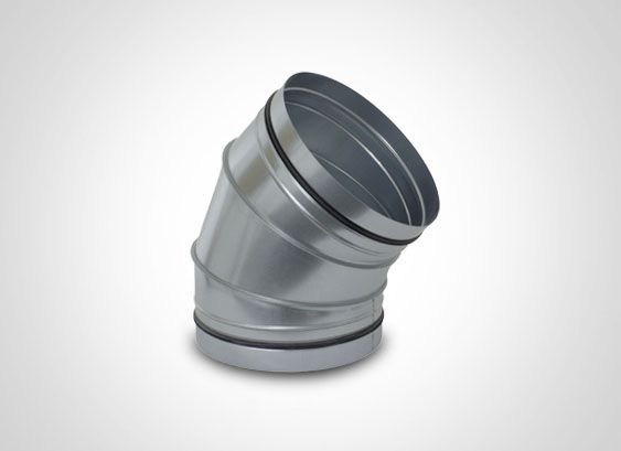 BOGEN SEGM. 45 GRAD DN 400 mit Lippendichtung