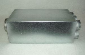 Luftverteiler mit Schalldämpfer 125/ 6x75