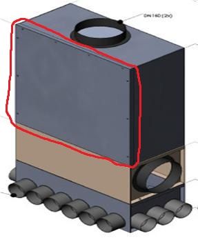 Revisionsd.für Luftbodenvert. DN 150 18x63