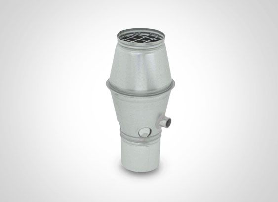 DEFLEKTORHAUBE DN 100 mit Lippendichtung