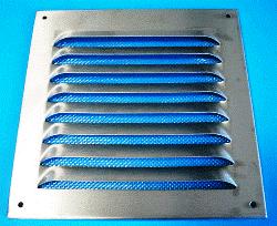 K-TECH-PRO Lüftungsgitter Mit Insektenschutz, Verzinkt, Größe 200x200 Mm – Für Wand & Decke, Innen & Außen