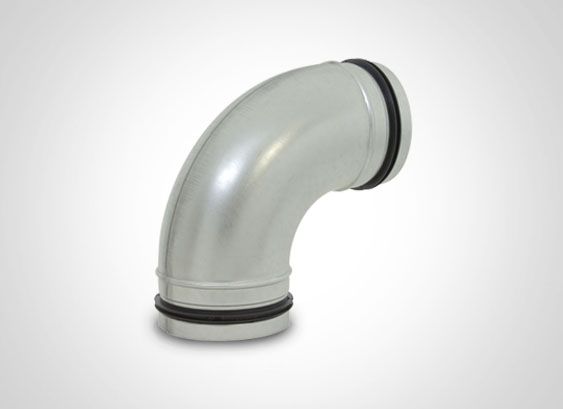 BOGEN GLATT 90 GRAD DN 140 mit Lippendichtung